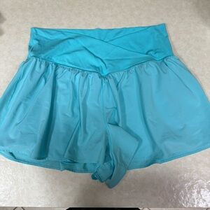 OFFLINE By Aerie Real Me Turquoise Blue Crossover Flowy Short XL